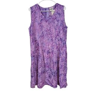 Go Fish Vintage Floral Watercolor Swing Sleeveless Dress